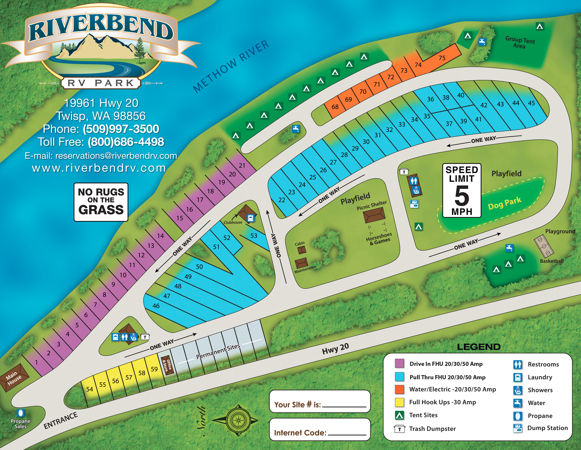 Riverbend Park Hardy Map